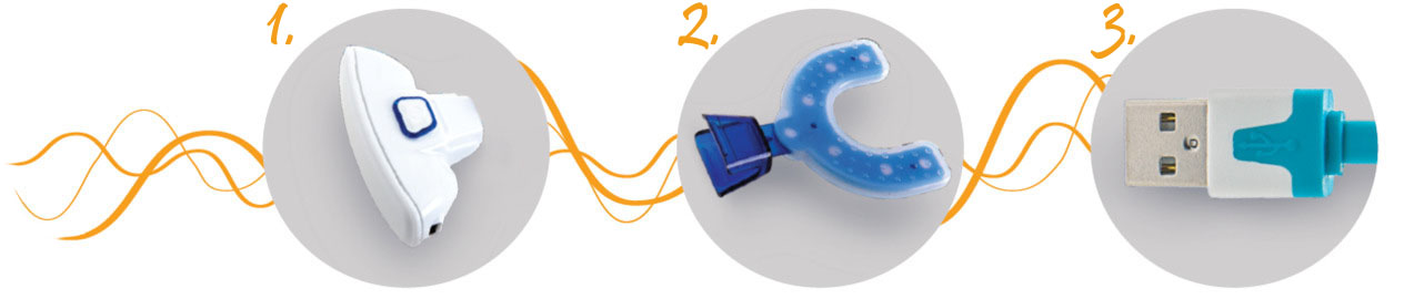 Oscillator, Mouthpiece and Charging Cable